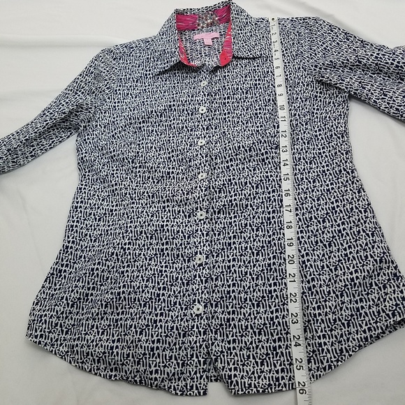 Lilly Pulitzer size 6 Sailing Button Down Blouse - Picture 8 of 8
